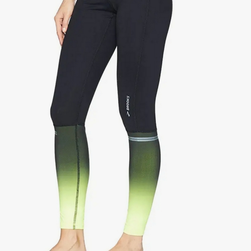 🌸 Brooks Greenlight Nightlife Athletic Running Leggings Small S